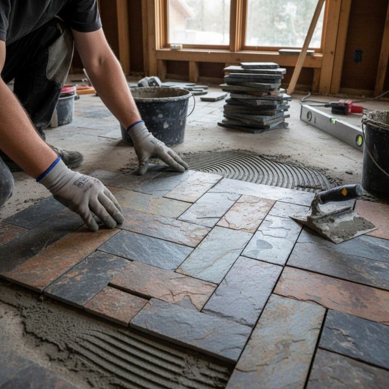Hearth Tile Installation